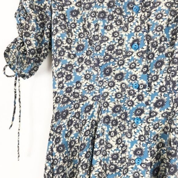 NWT Free People Laced Up Mini Dress in Ivory Combo Size XS - Picture 7 of 8